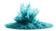 © ArtistiKa - An explosive burst of blue powder creating a dynamic and dramatic effect isolated on a white backdrop Perfect for artistic and creative concepts