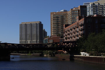 Wall Mural - Architecture in the downtown of Chicago, Illinois