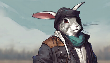 portrait of a rabbit