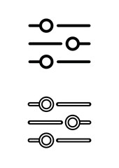 adjustments pixel perfect linear ui icon,customizable changes,ux,outline isolated user interface element for app and website,