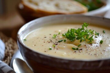 Poster - Simple clean photo of bisque soup