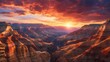 sunset over the mountains,sunset in the mountains, grand canyon sunset
