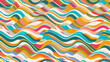 Vibrant Wavy Lines Abstract Background with Modern Colors