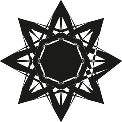 Wall Mural - abstract black geometric explosion vector