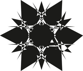 Wall Mural - abstract black geometric explosion vector