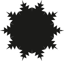 Wall Mural - abstract black geometric explosion vector