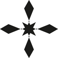 Wall Mural - abstract black geometric explosion vector