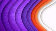   A tight shot of a cell phone against a gradient backdrop of purple and orange wavy lines, with a clear whitespace in the center