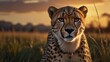 cheetah in the savannah,  cat, animal, feline, mammal, wildlife, wild, predator, safari