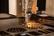 Metal laser cutting machine. Safe automated metal work. 