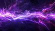 purple lightning strike in the dark background