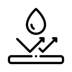 Poster - water resistant line icon