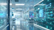 © wiparat - Medical technology hospital setting showcasing use computer technologies for treatment. Concept Hospital Technologies