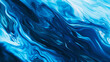 Abstract painting background. Blue fluid liquid marbling paint background. White, blue, navy blue color tones
