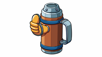 Wall Mural - a heavyduty doublewalled metal thermos made for those who work outside in extreme temperatures. its 