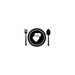 Poster - Charity food icon isolated on white background