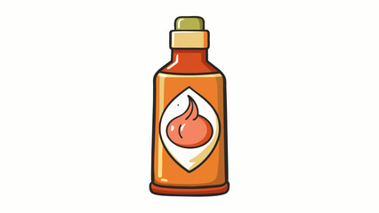 Poster - A versatile sauce with a smooth texture and a subtle garlic undertone commonly used as a dressing for salads or a spread for sandwiches.  on white. Cartoon Vector.