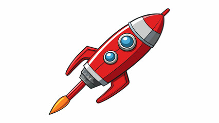 Wall Mural - the driver resembled a miniature rocket ship with a pointed tip and a long narrow body. its handle w