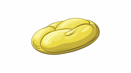 Sticker - These bitesized beans are oval and pale yellow in color with a firm and slightly crunchy texture.  on white background . Cartoon Vector.