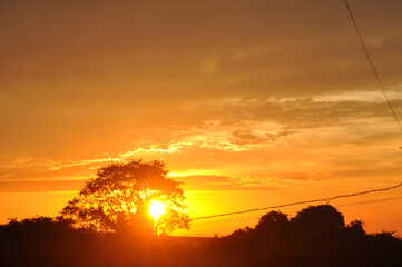 Poster - lindo pôr do sol entardecer 