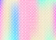 Gradient mermaid background with holographic scales. Bright color transitions. Fish tail banner and invitation. Underwater and sea pattern for girlie party. Plastic backdrop with gradient mermaid.