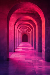 Fototapete - A vibrant gradient from bold magenta to deep violet, ideal for energizing and dynamic marketing presentations,