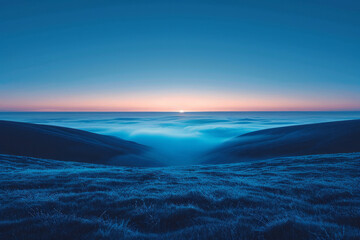 Aufkleber - A sleek gradient of midnight blue fading into black, perfect for sophisticated corporate websites,