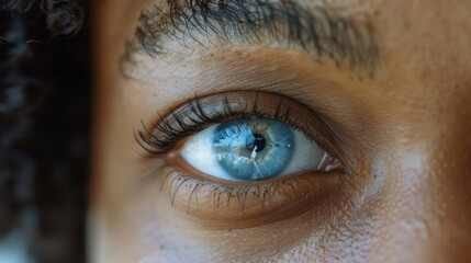 Canvas Print - A Close-Up of Blue Eye