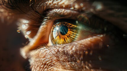 Canvas Print - A Close-up of Human Eye