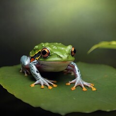 gliding frog on the tree