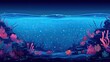 Cartoon Ocean Floor Background: Vector Style