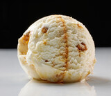 Fototapeta  - maple syrup and walnut ice cream