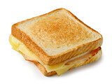 Fototapeta  - ham and cheese toast