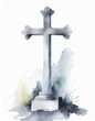 Namalowany krzyż ilustracja 