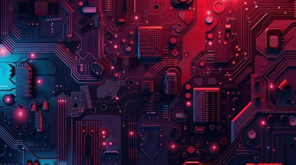 Wall Mural - computer software technology illustration background