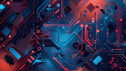 computer software technology illustration background