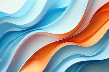 abstract orange and blue illustration background