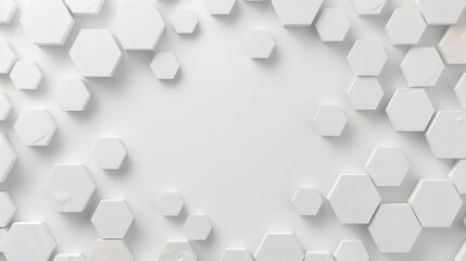 Canvas Print - minimalist hexagons abstract background