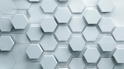 Wall Mural - minimalist hexagons abstract background