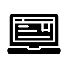 Sticker - information glyph icon