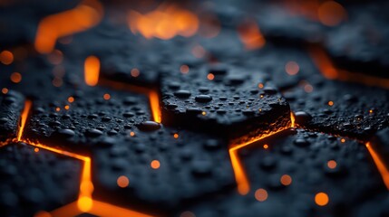 Poster - nano carbon thermal illustrated wallpaper