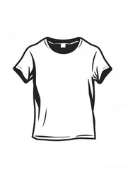 Wall Mural - simple t-shirt illustration design mockup