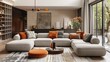 © MAY - Modern Sofa Interior Decor: A photo featuring a modern sofa as part of interior decor