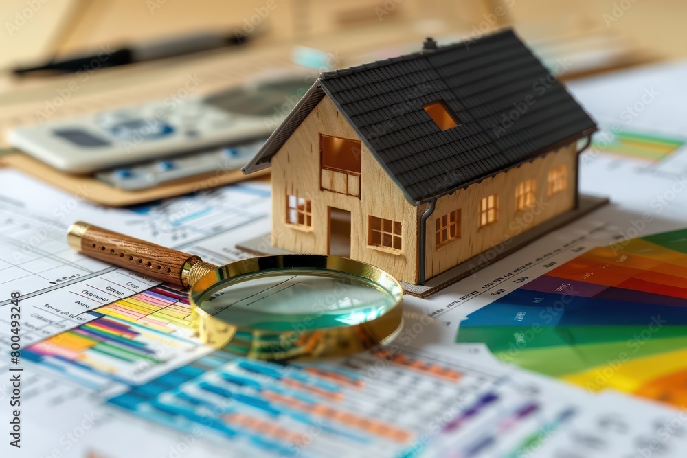 House Energy Performance And Efficiency Chart Background With Photo Inspiration