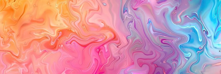 Wall Mural - colorful fluid artistic texture banner