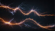 electricity waves background 