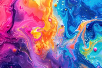 Wall Mural - artistic iridescent liquid abstract background