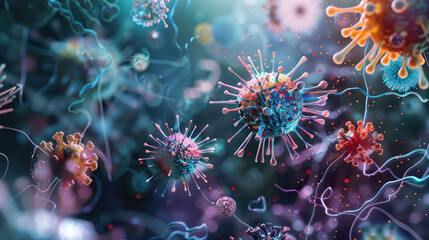 Sticker - Complexity of Microscopic Viruses Revealed