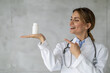 Confident Doctor - Portrait with Medicine Bottle