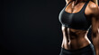 © tanya78 - pumped-up woman in a sports top advertising